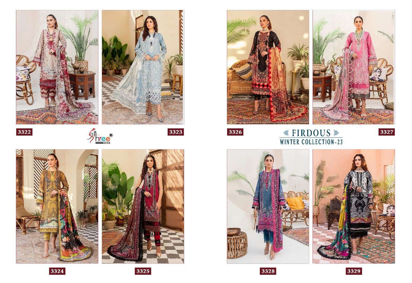 shree fabs FIRDOUS WINTER COLLECTION 23 pashmina elegant salwar suit catalog