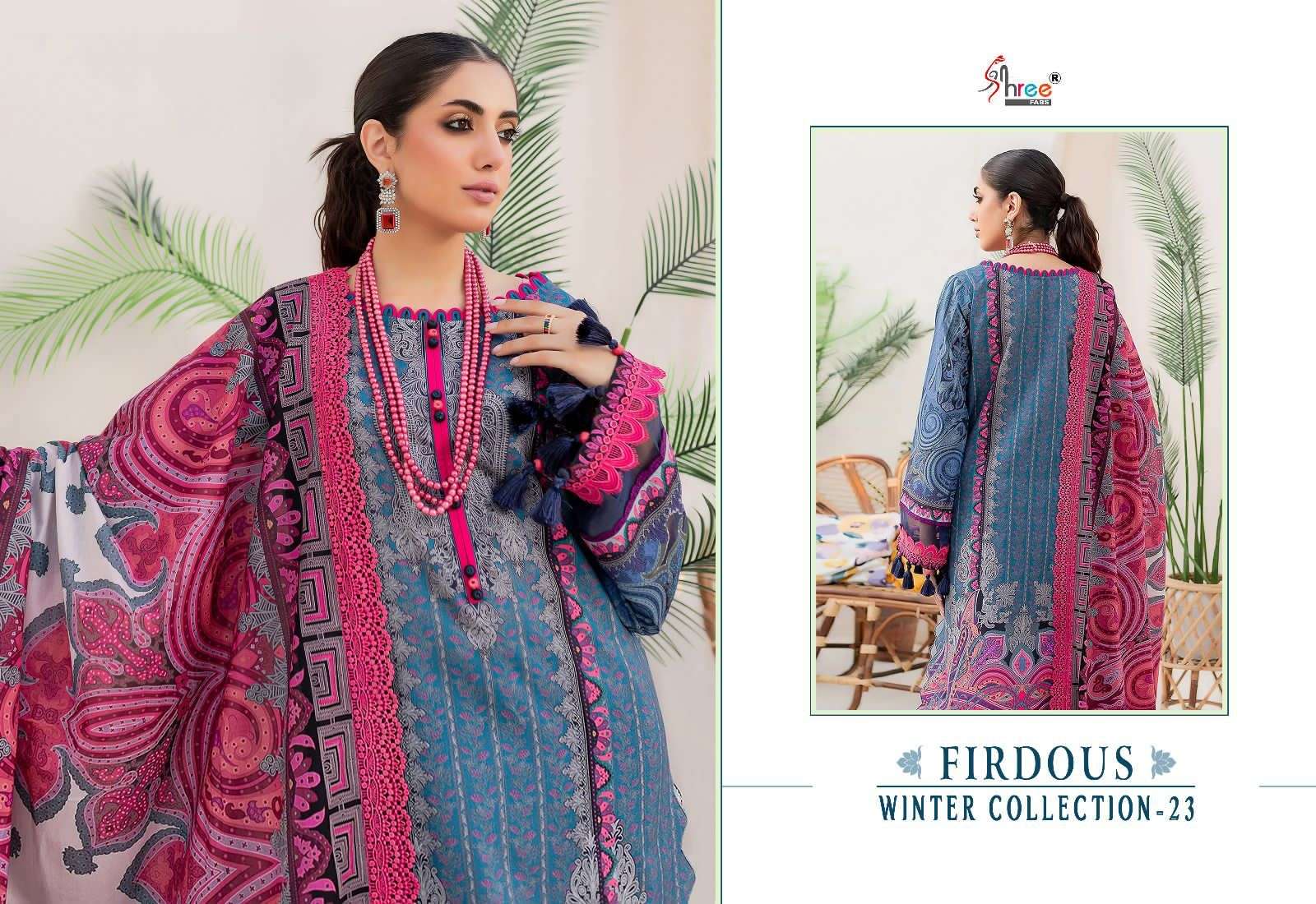 shree fabs FIRDOUS WINTER COLLECTION 23 pashmina elegant salwar suit catalog