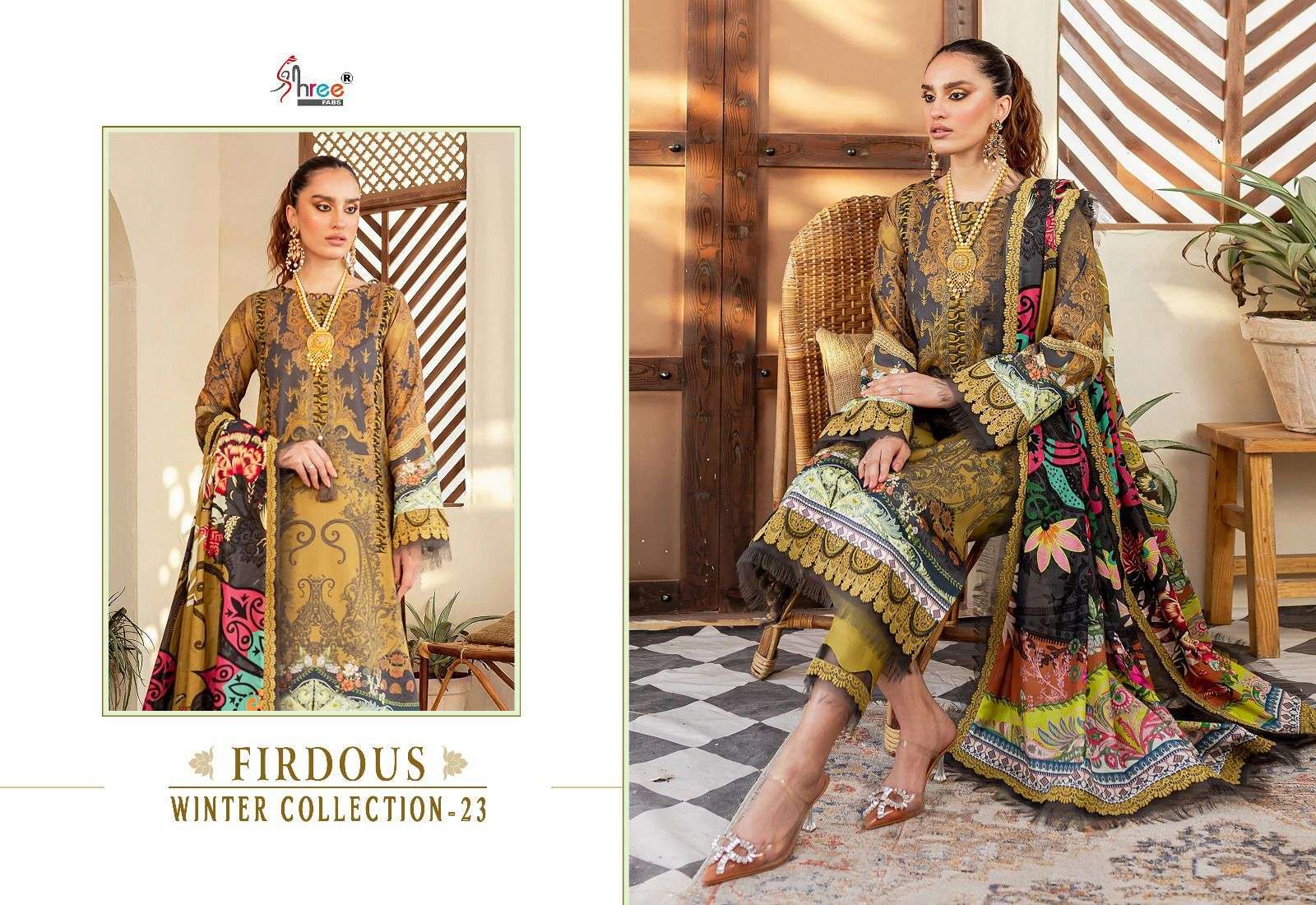 shree fabs FIRDOUS WINTER COLLECTION 23 pashmina elegant salwar suit catalog