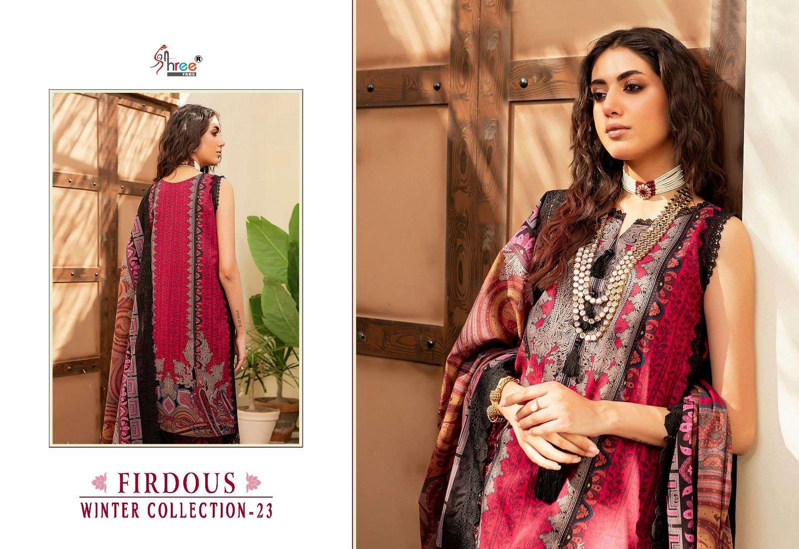 shree fabs FIRDOUS WINTER COLLECTION 23 pashmina elegant salwar suit catalog