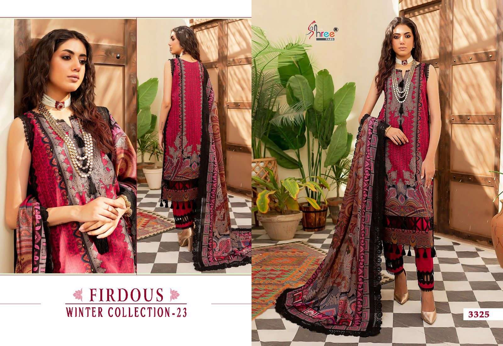 shree fabs FIRDOUS WINTER COLLECTION 23 pashmina elegant salwar suit catalog