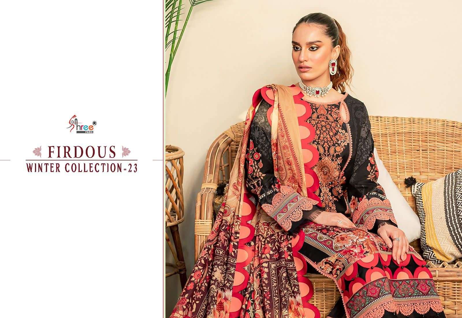 shree fabs FIRDOUS WINTER COLLECTION 23 pashmina elegant salwar suit catalog