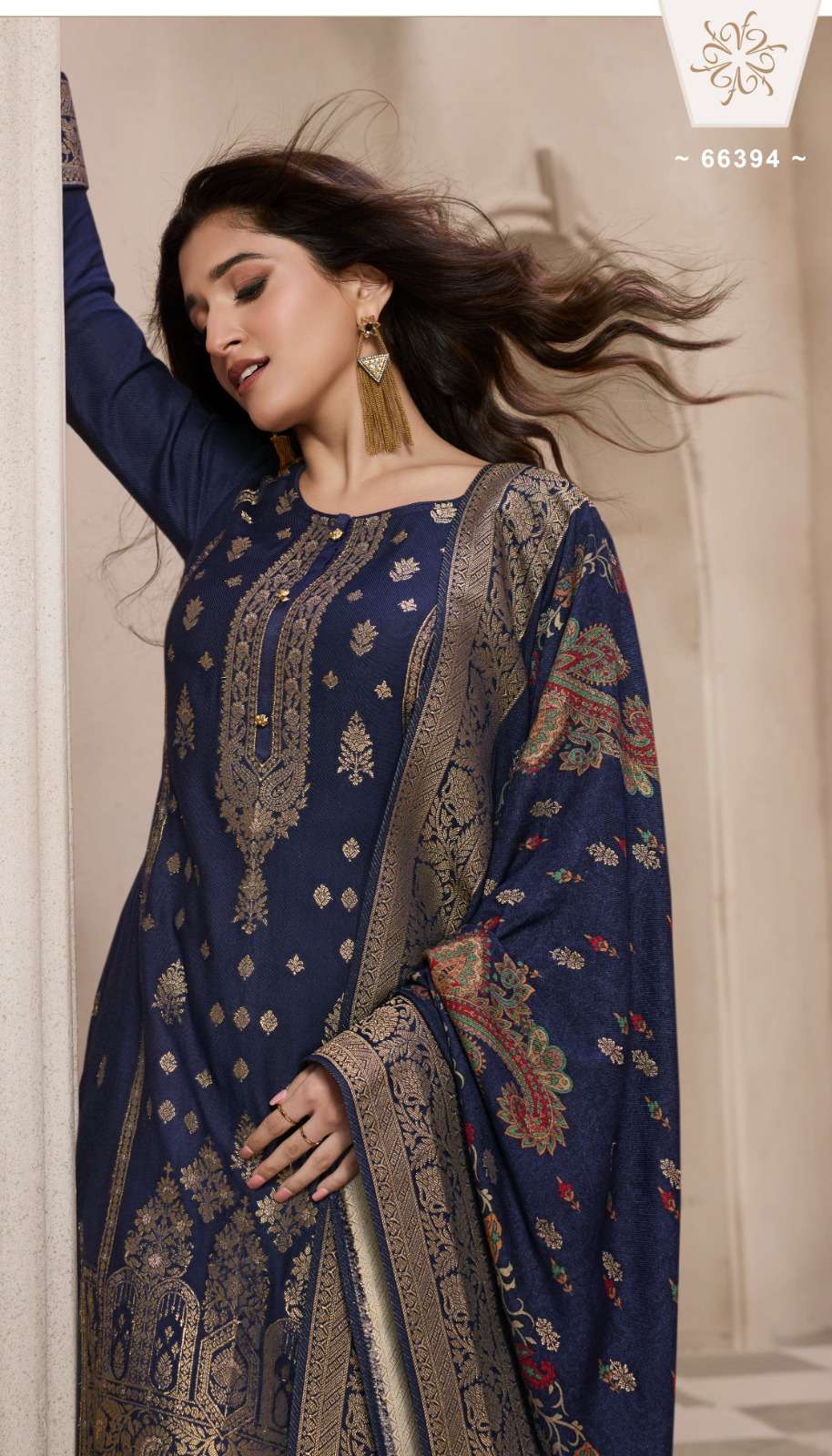 vinay fashion kervin aadhira 6 viscose pashmina jaquard attrective look salwar suit catalog