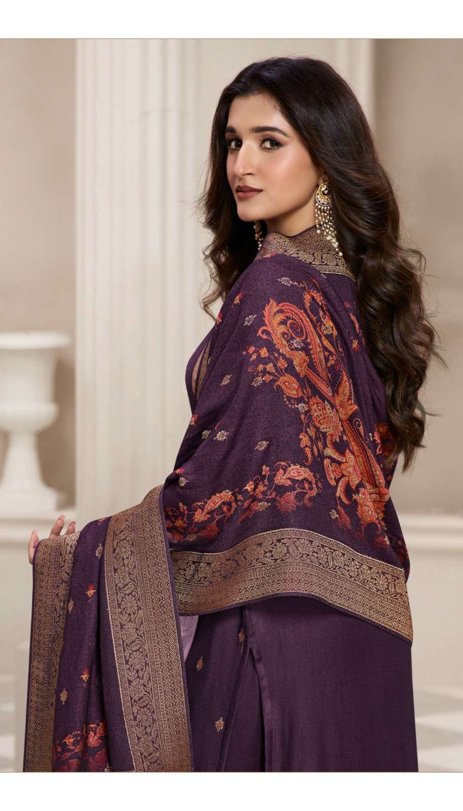 vinay fashion kervin aadhira 6 viscose pashmina jaquard attrective look salwar suit catalog