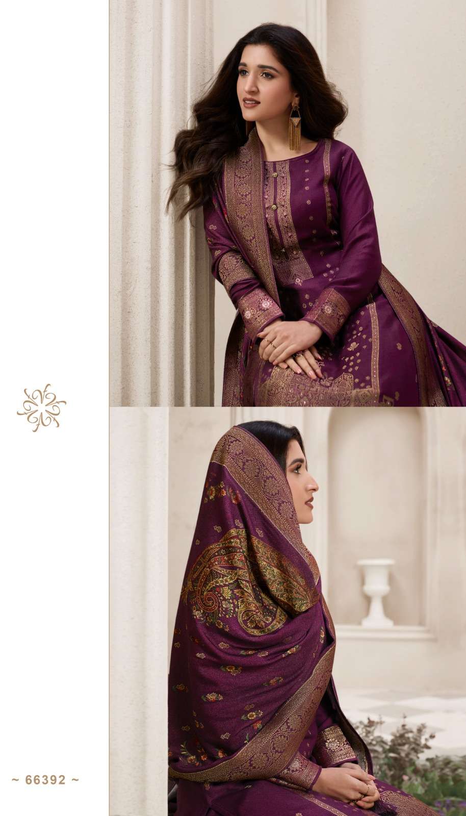 vinay fashion kervin aadhira 6 viscose pashmina jaquard attrective look salwar suit catalog