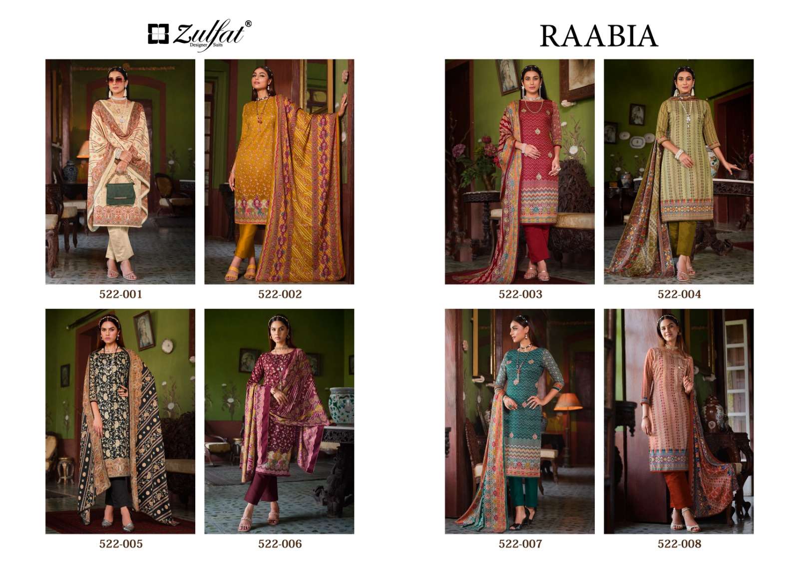 zulfat designer suits raabita wool pashmina attrective look salwar suit catalog