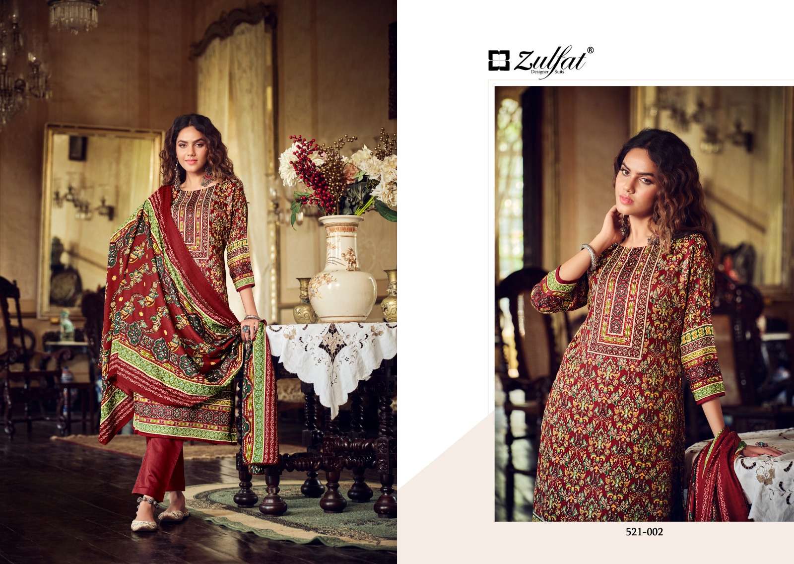 zulfat designer suits rehnuma wool pashmina catchy look salwqar suit catalog