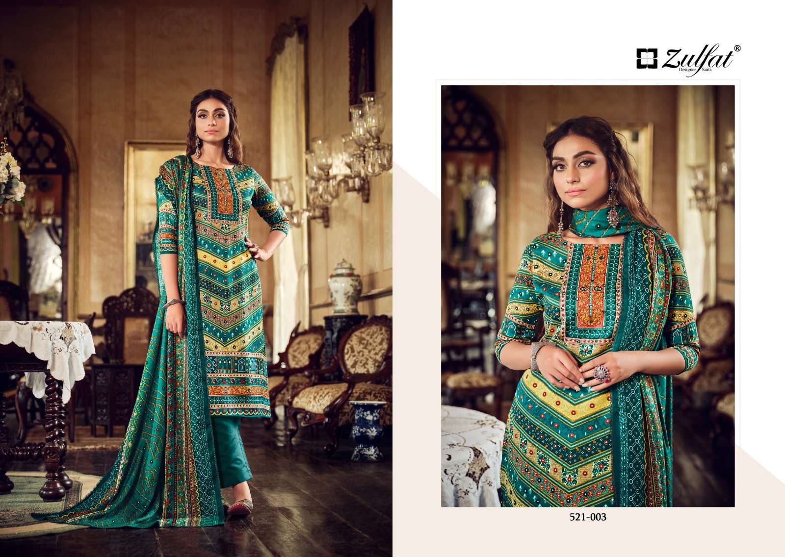 zulfat designer suits rehnuma wool pashmina catchy look salwqar suit catalog