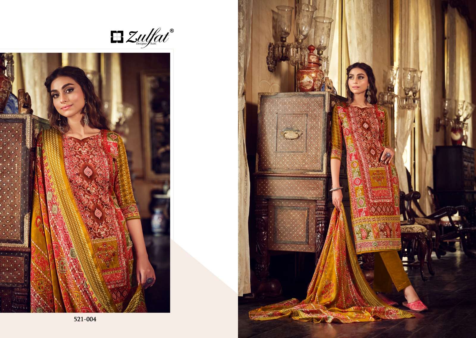 zulfat designer suits rehnuma wool pashmina catchy look salwqar suit catalog