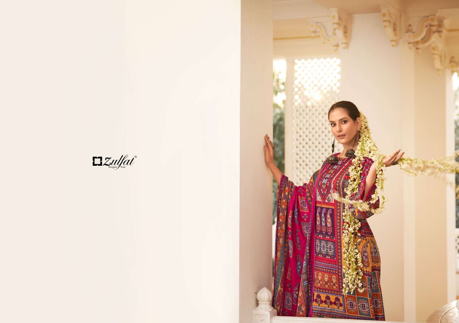 zulfat designer suits wahida wool pashmina attrective look salwqar suit catalog