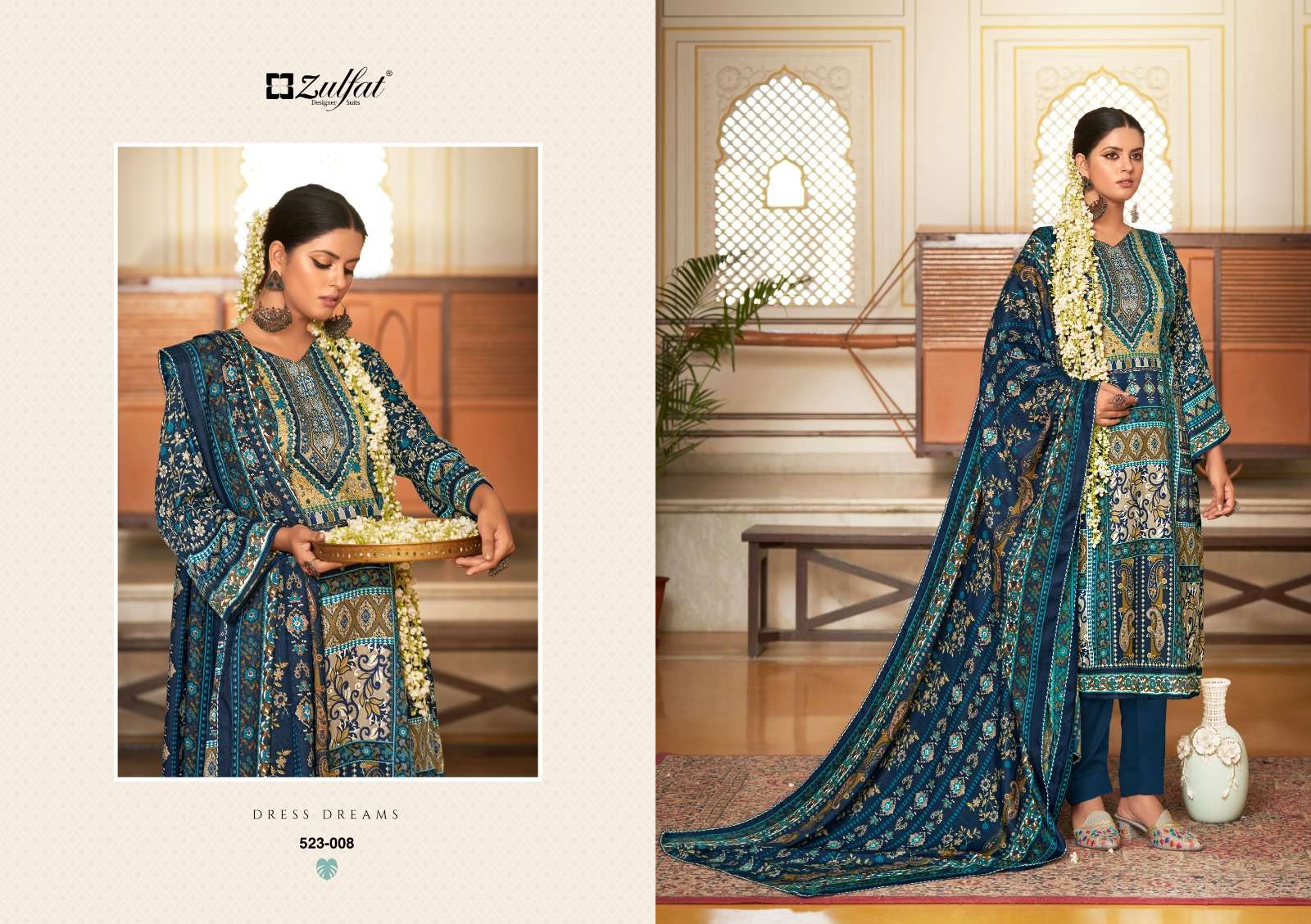 zulfat designer suits wahida wool pashmina attrective look salwqar suit catalog