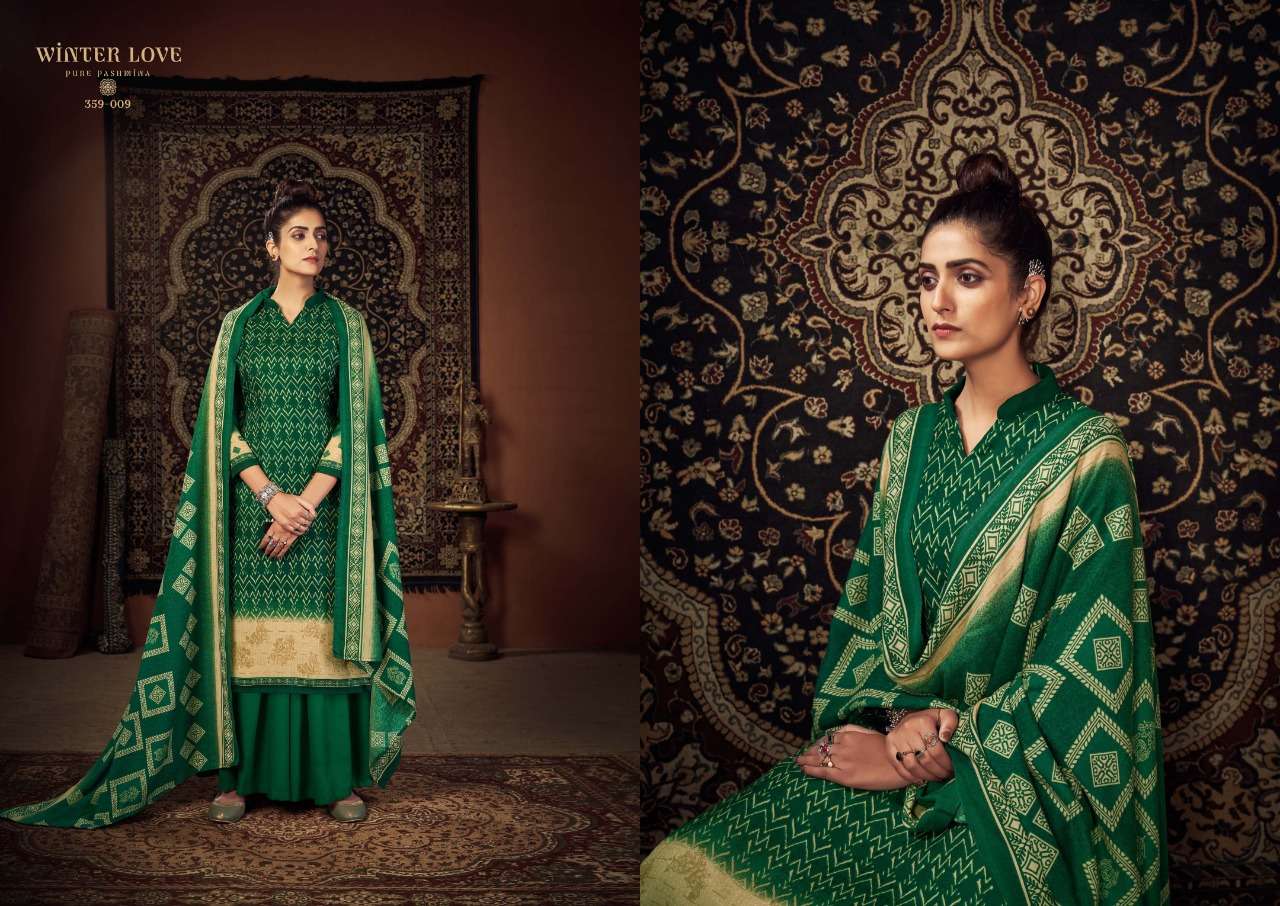 zulfat designer suits winter love pashmina elegant look salwqar suit catalog