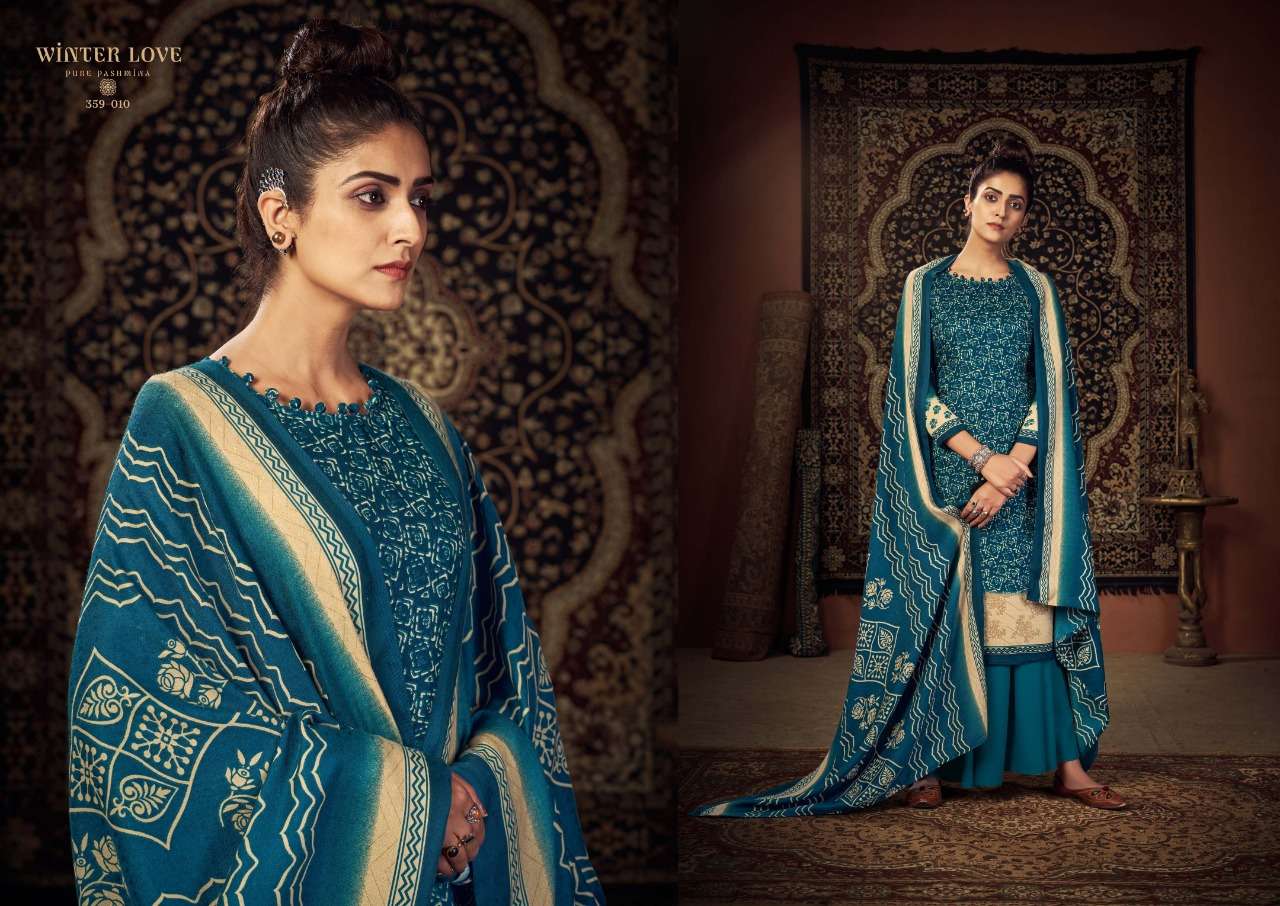 zulfat designer suits winter love pashmina elegant look salwqar suit catalog