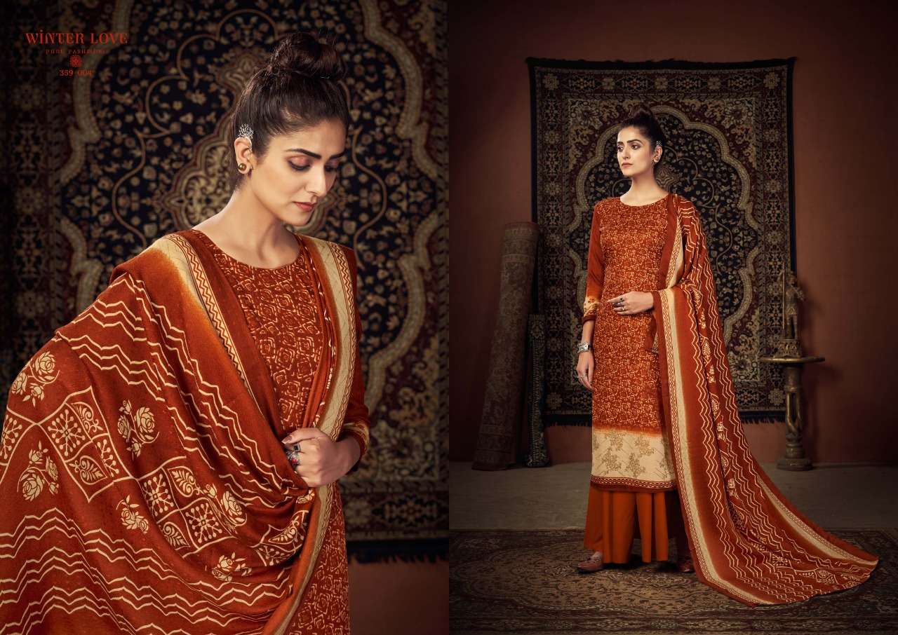 zulfat designer suits winter love pashmina elegant look salwqar suit catalog