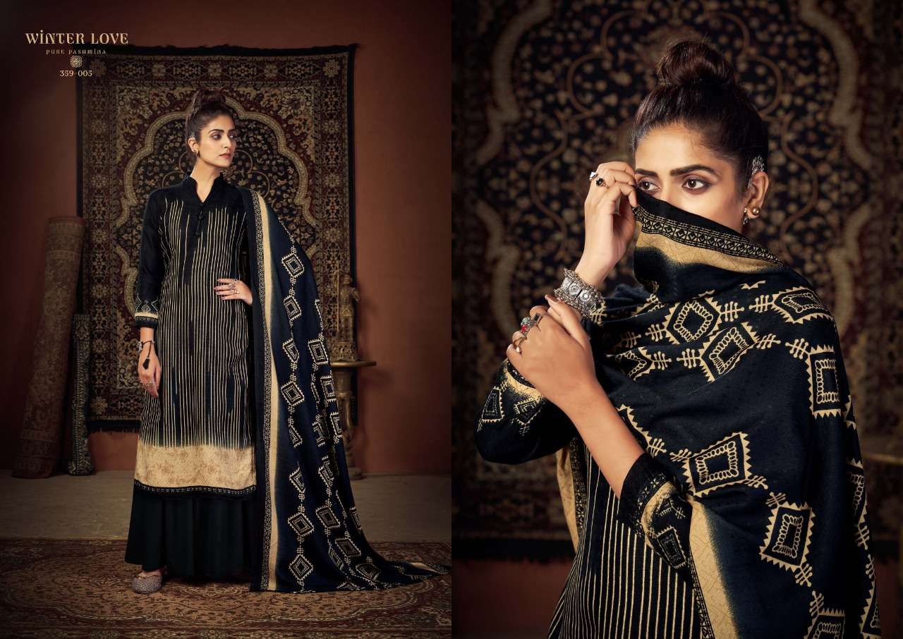 zulfat designer suits winter love pashmina elegant look salwqar suit catalog