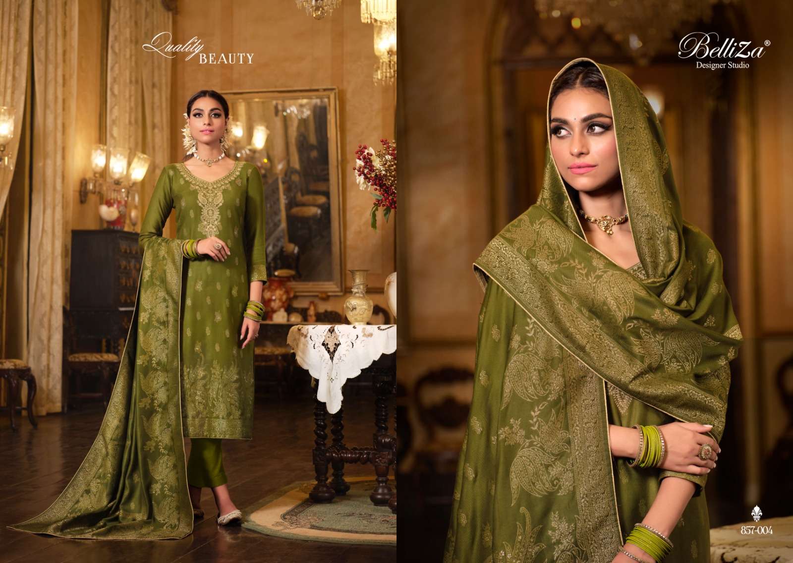 belliza designer studio gulbahaar viscose pashmina attractive look salwar suit catalog