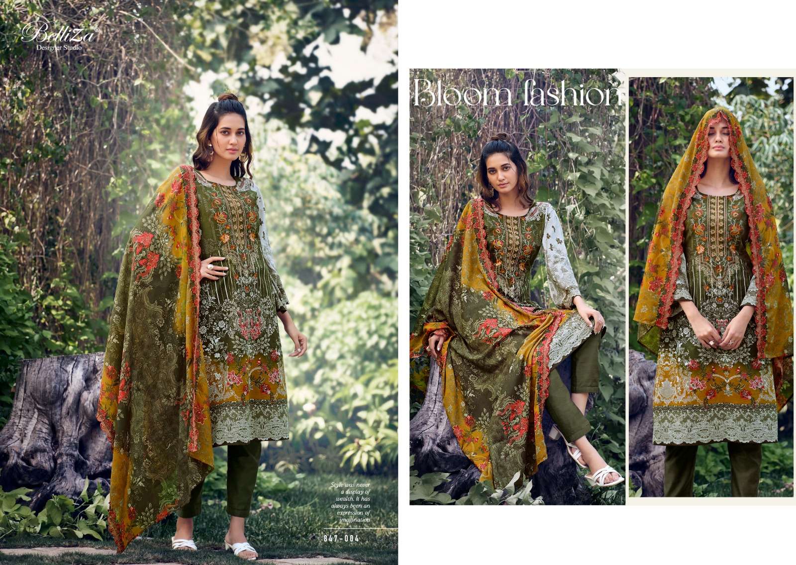 belliza designer studio  guzarish cotton ecxlusive print salwar suit catalog