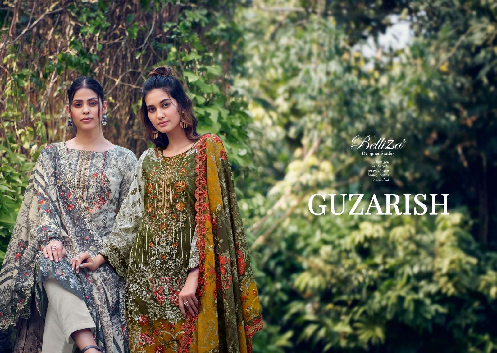 belliza designer studio  guzarish cotton ecxlusive print salwar suit catalog