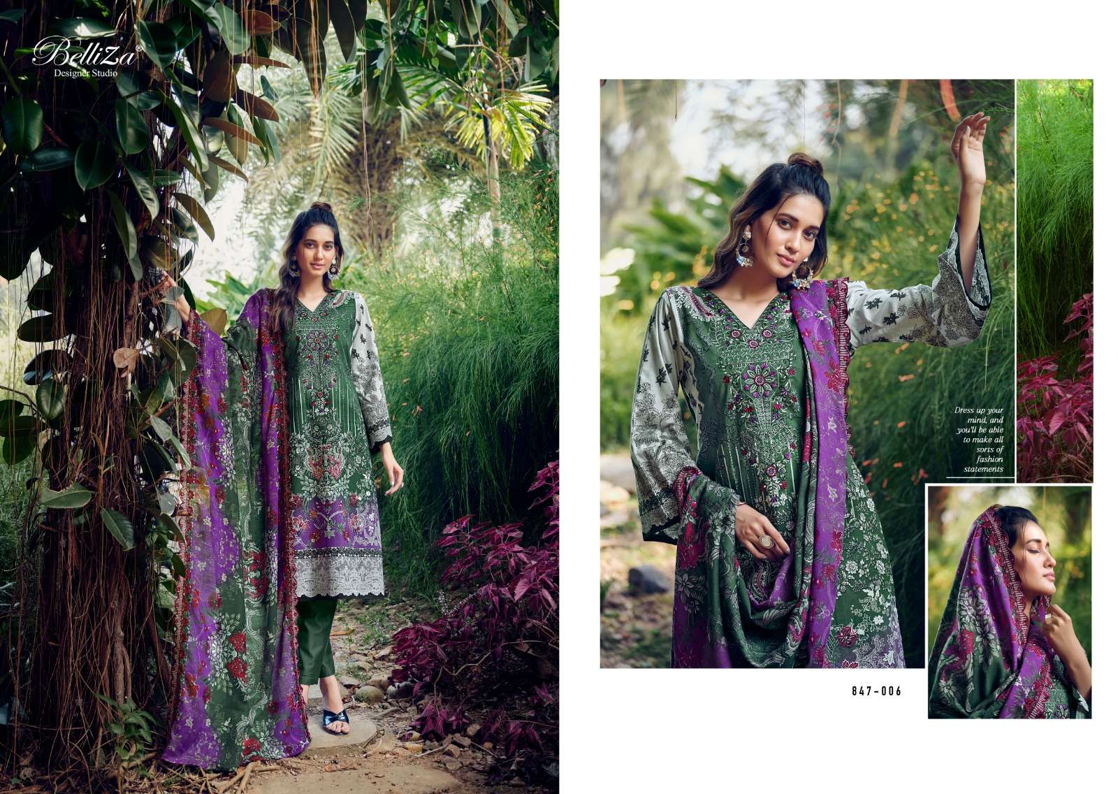 belliza designer studio  guzarish cotton ecxlusive print salwar suit catalog