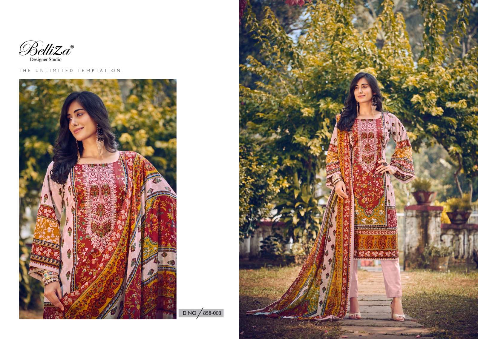 belliza designer studio naira vol 24 cotton elegant salwar suit catalog