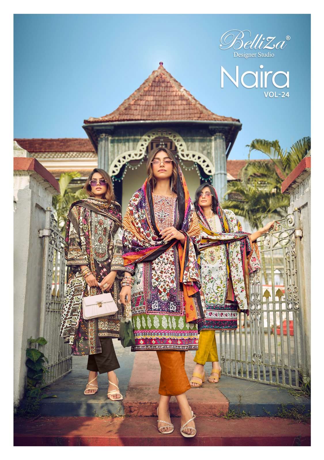 belliza designer studio naira vol 24 cotton elegant salwar suit catalog