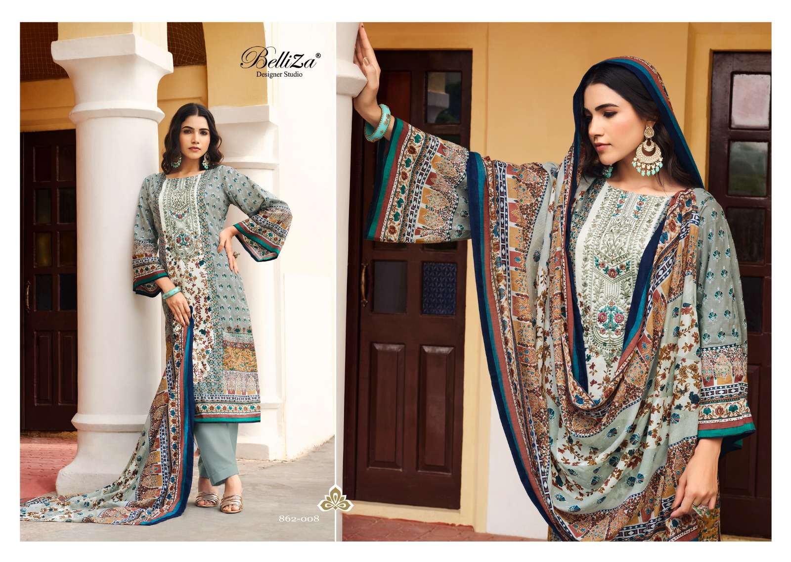 belliza designer studio naira vol 25 cotton ecxlusive print salwar suit catalog