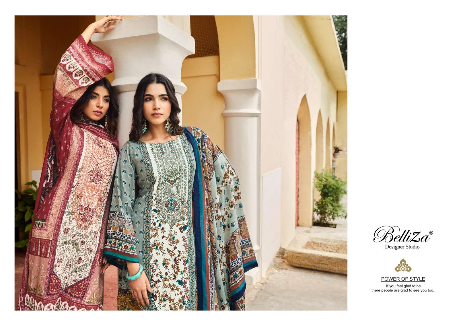 belliza designer studio naira vol 25 cotton ecxlusive print salwar suit catalog