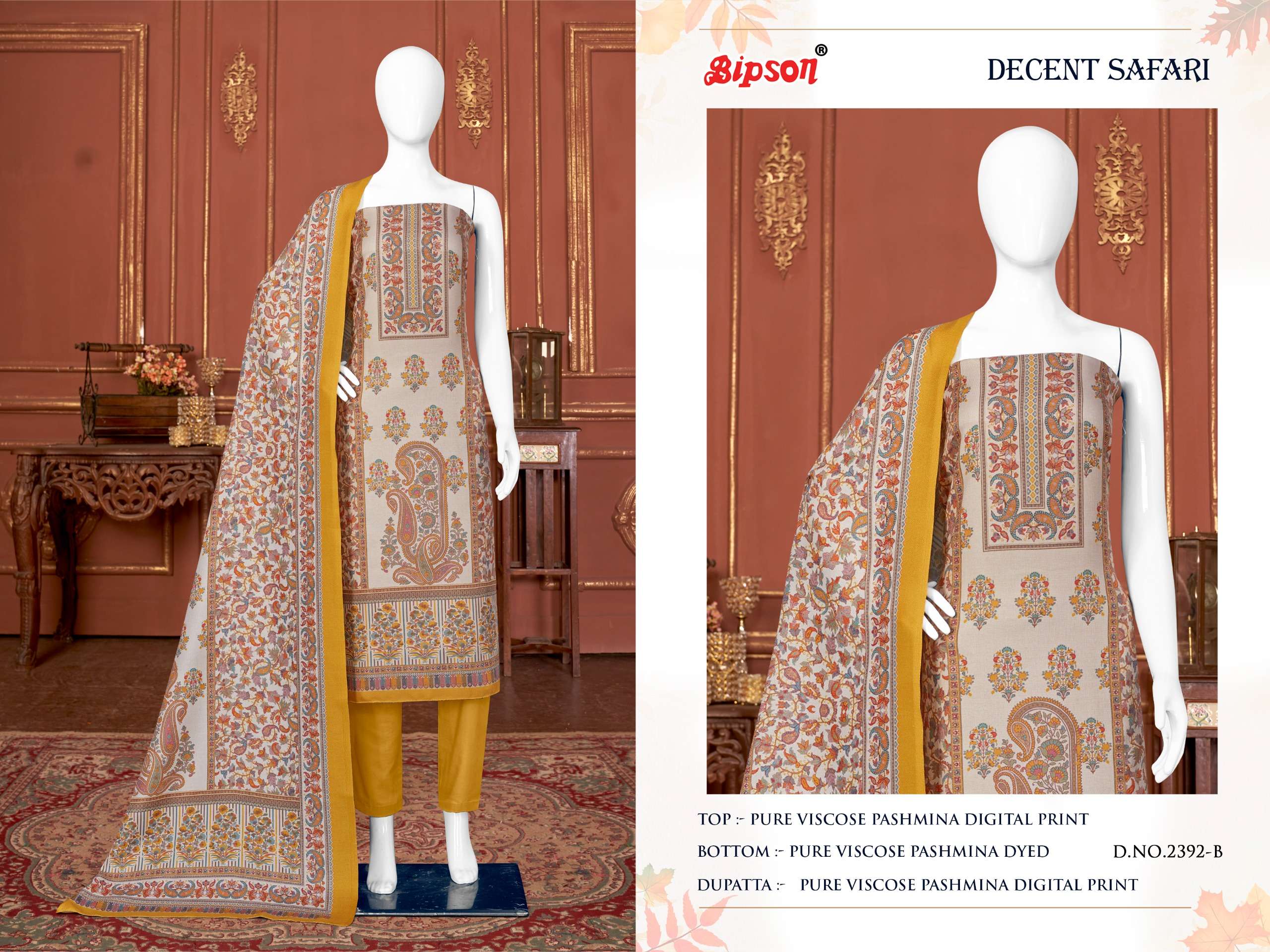 bipson decent safari 2392 viscose  beautiful look salwar suit catalog