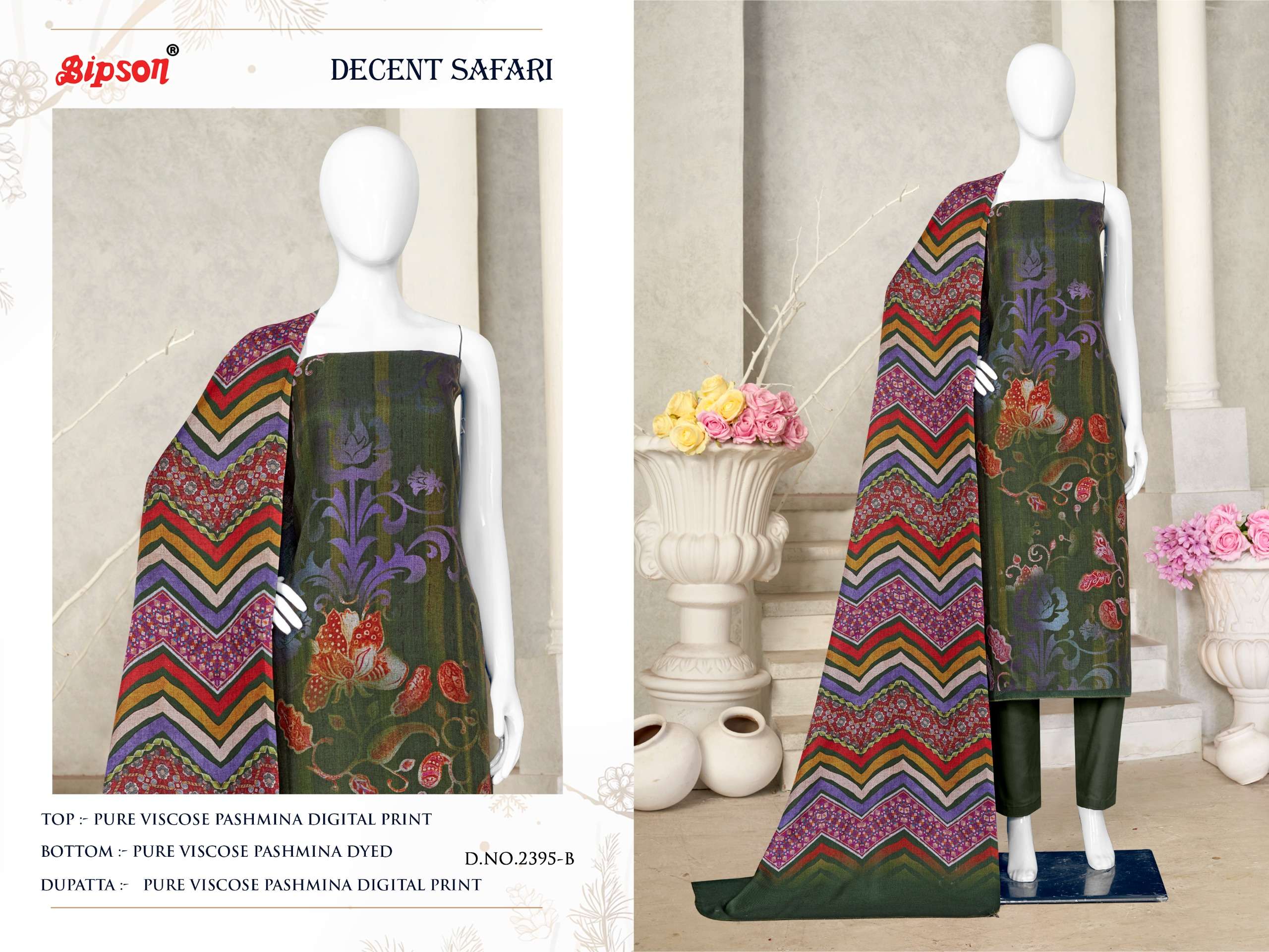 bipson  decent safari 2395 viscose  beautiful look salwar suit catalog