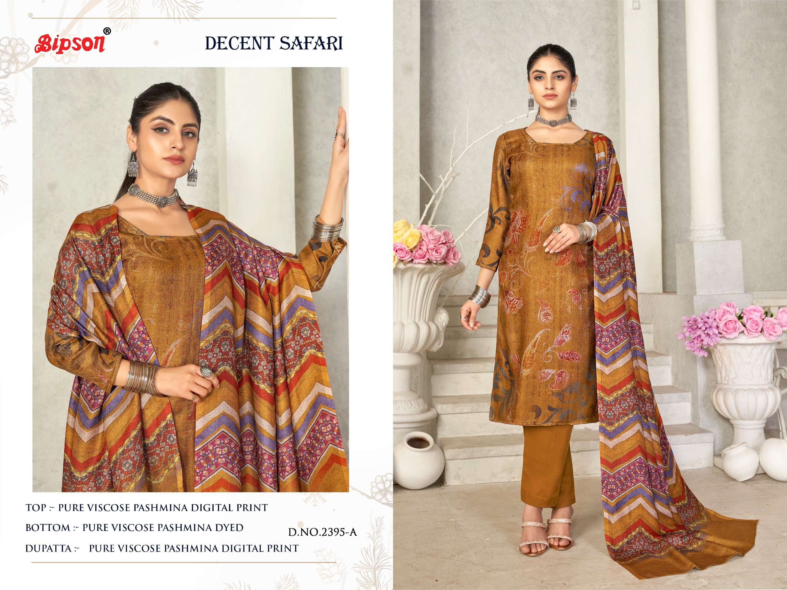 bipson  decent safari 2395 viscose  beautiful look salwar suit catalog