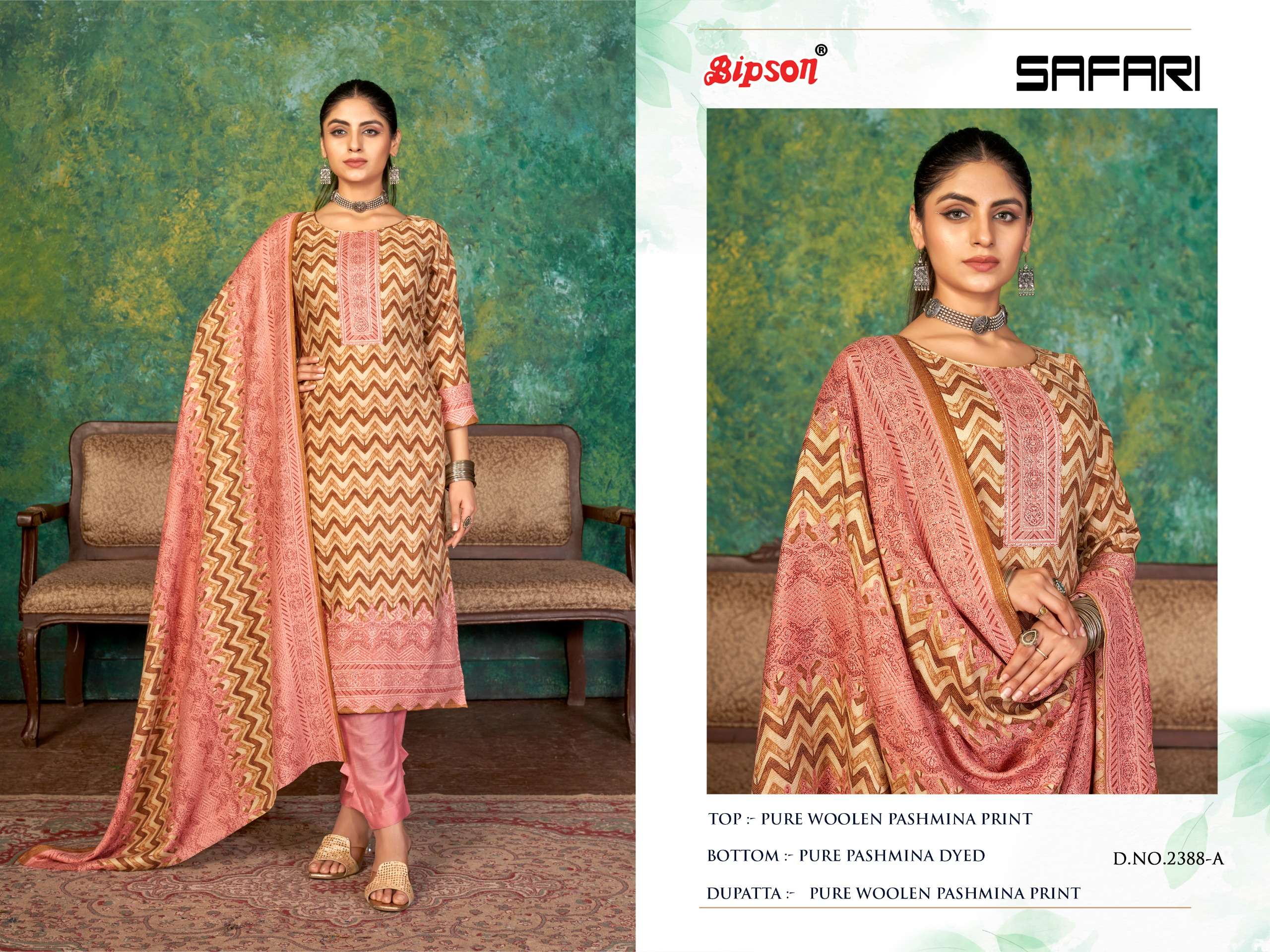 bipson safari 2388 woollen pashmin exclusive look salwar suit catalog