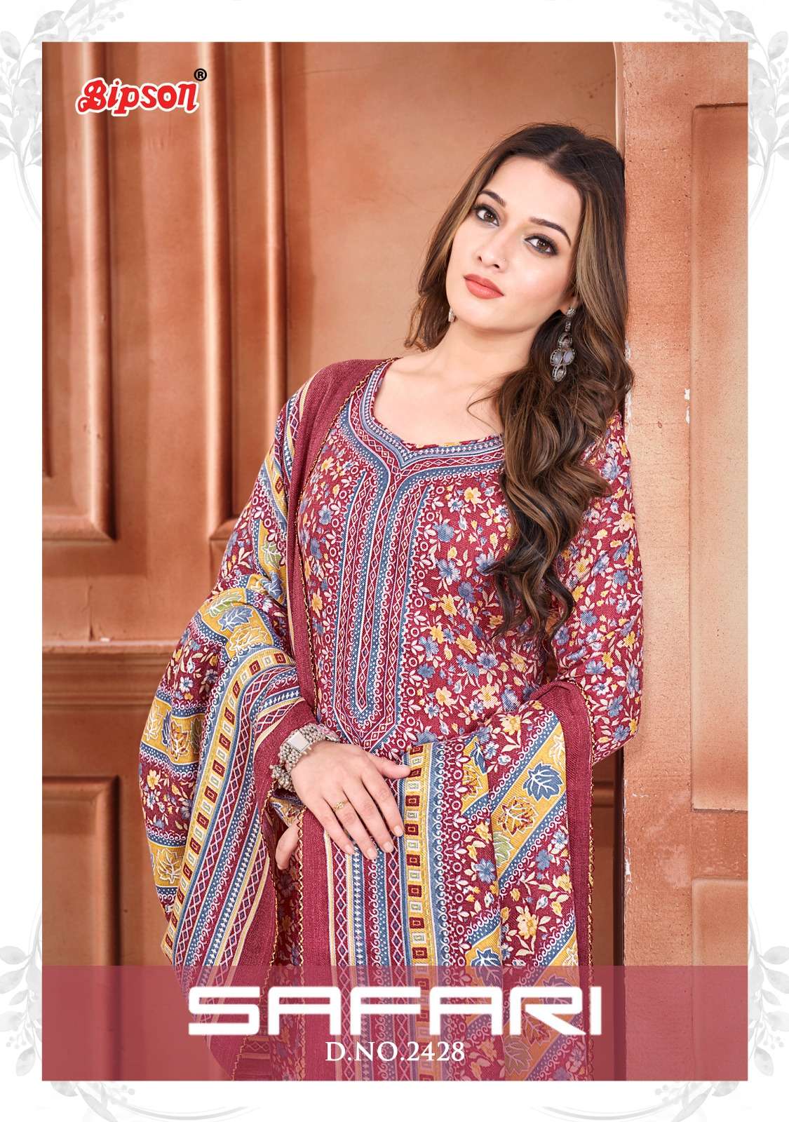 bipson safari 2428 Pure Woollen Safari Pashmina Print  beautiful look salwar suit catalog