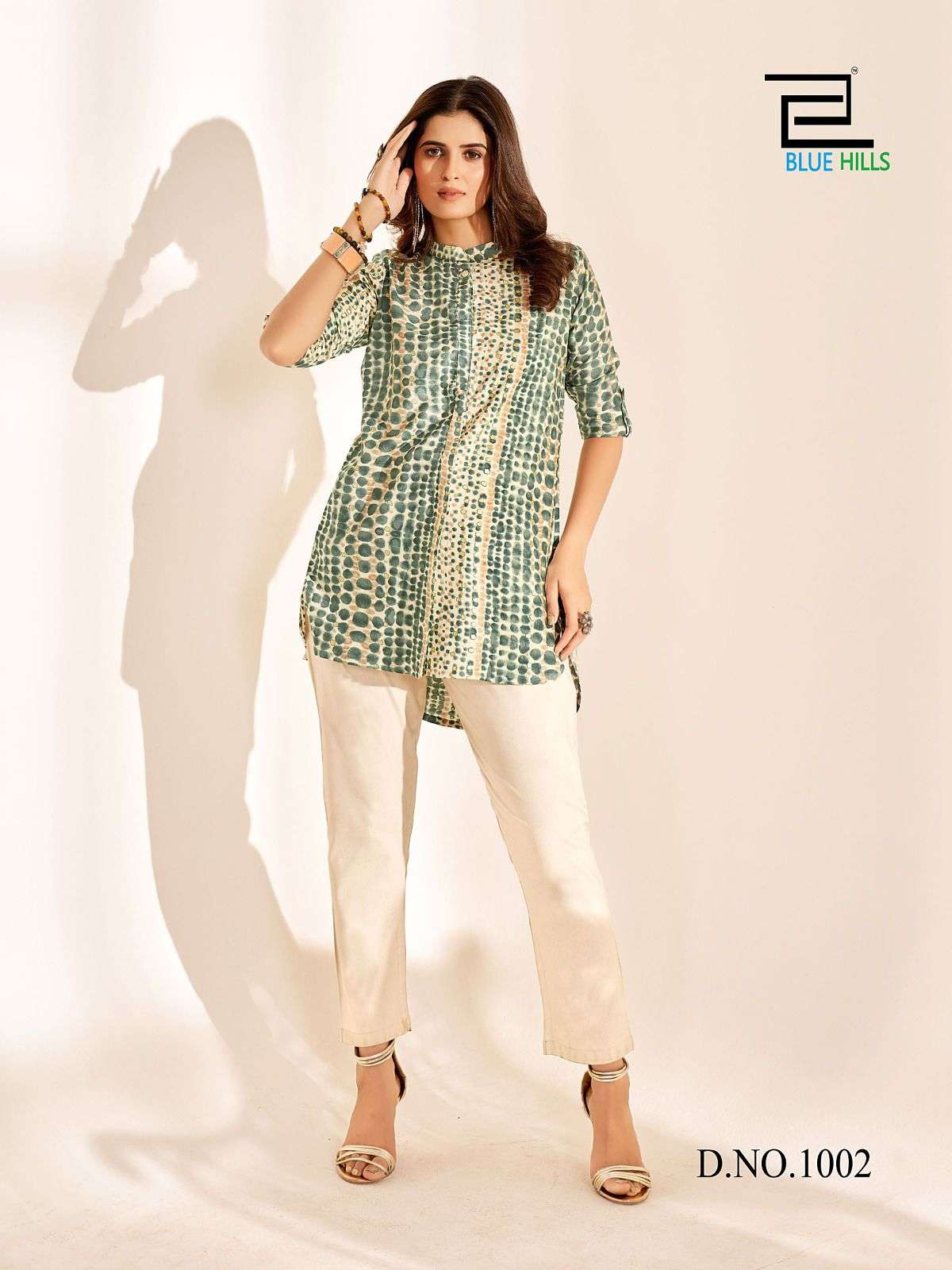 blue hills cappuccino rayon elegant kurti kurti