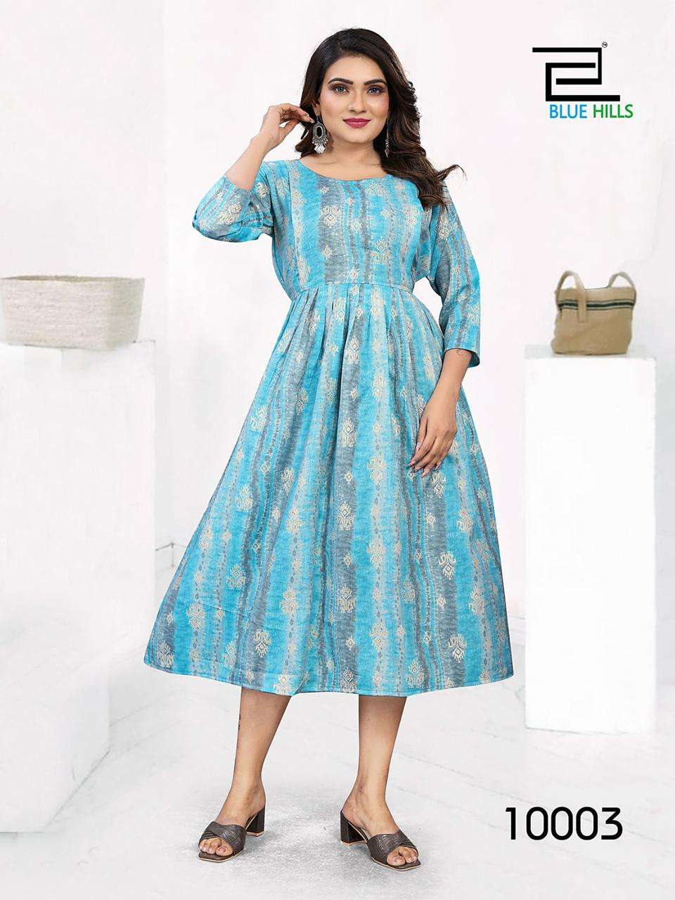 blue hills happiness vol 10 rayon attrective look kurti catalog