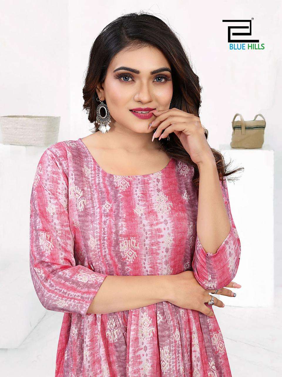 blue hills happiness vol 10 rayon attrective look kurti catalog