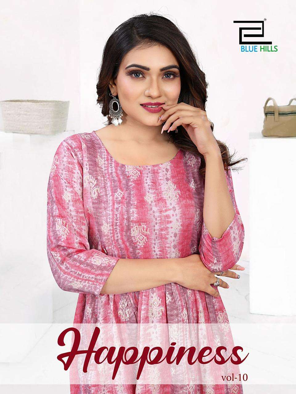 blue hills happiness vol 10 rayon attrective look kurti catalog