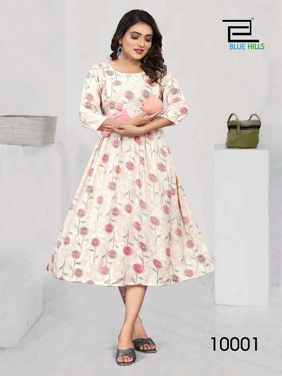 blue hills happiness vol 10 rayon attrective look kurti catalog