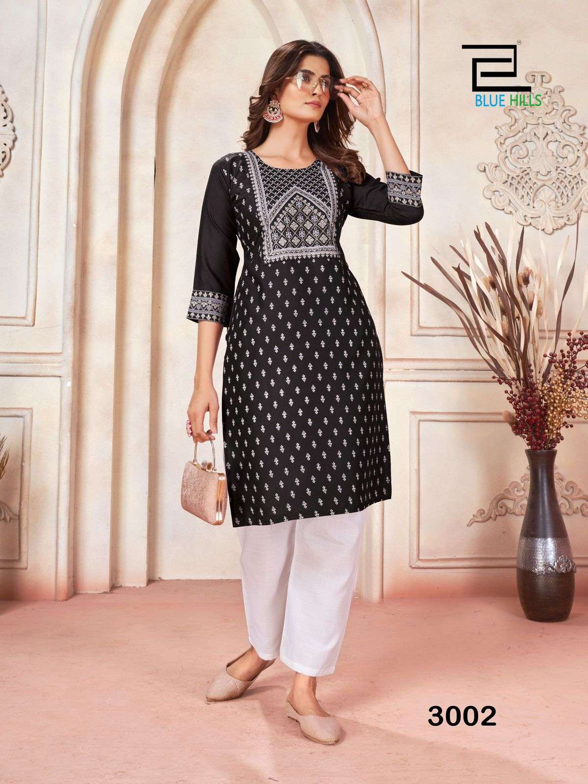 blue hills  Peacock Vol.3 rayon decent look kurti catalog