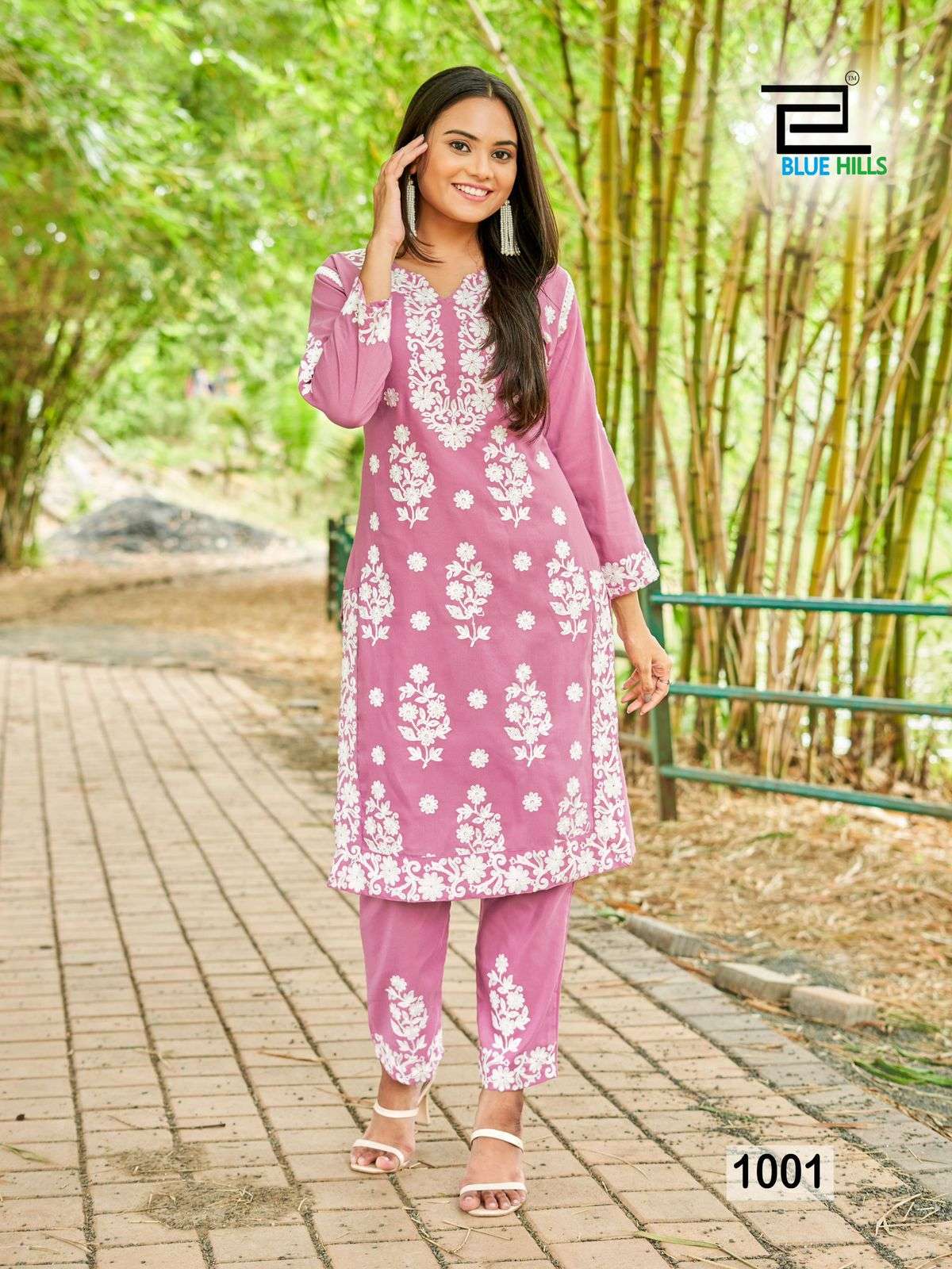 blue hills Sunburn 2023 rayon innovative look kurti with pant catalog