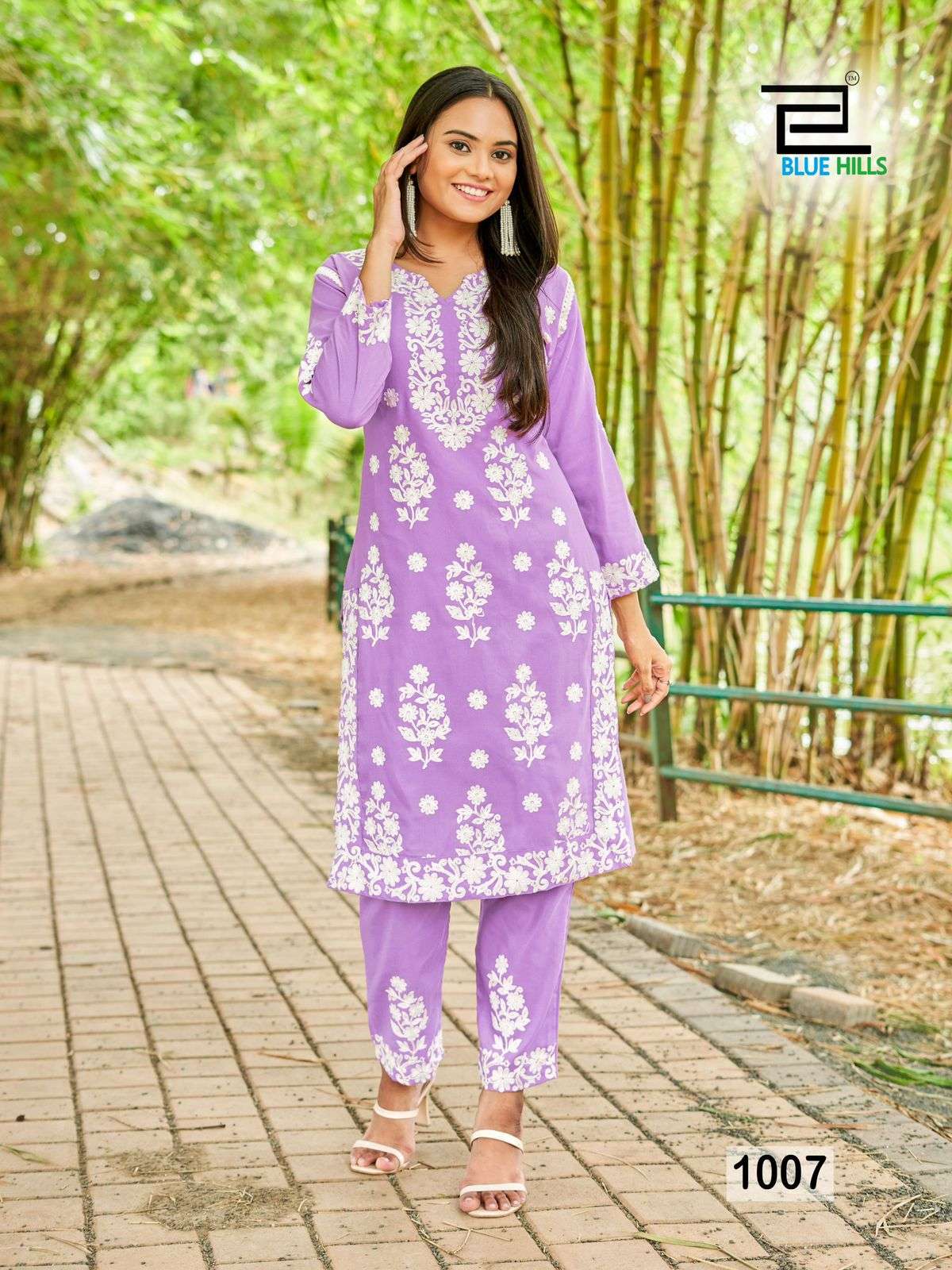 blue hills Sunburn 2023 rayon innovative look kurti with pant catalog