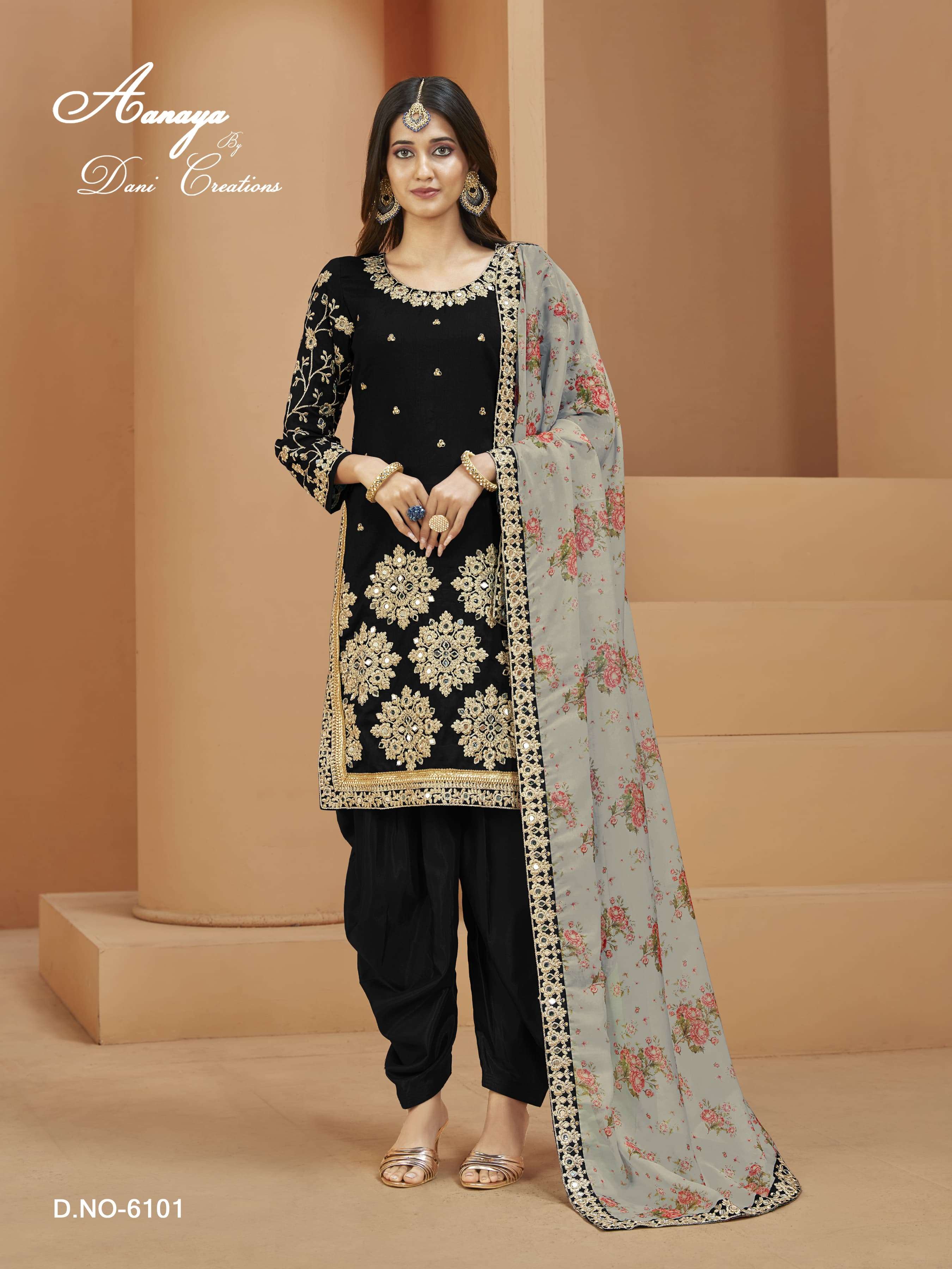 dani aanaya vol 161  silk regal look salwar suit catalog