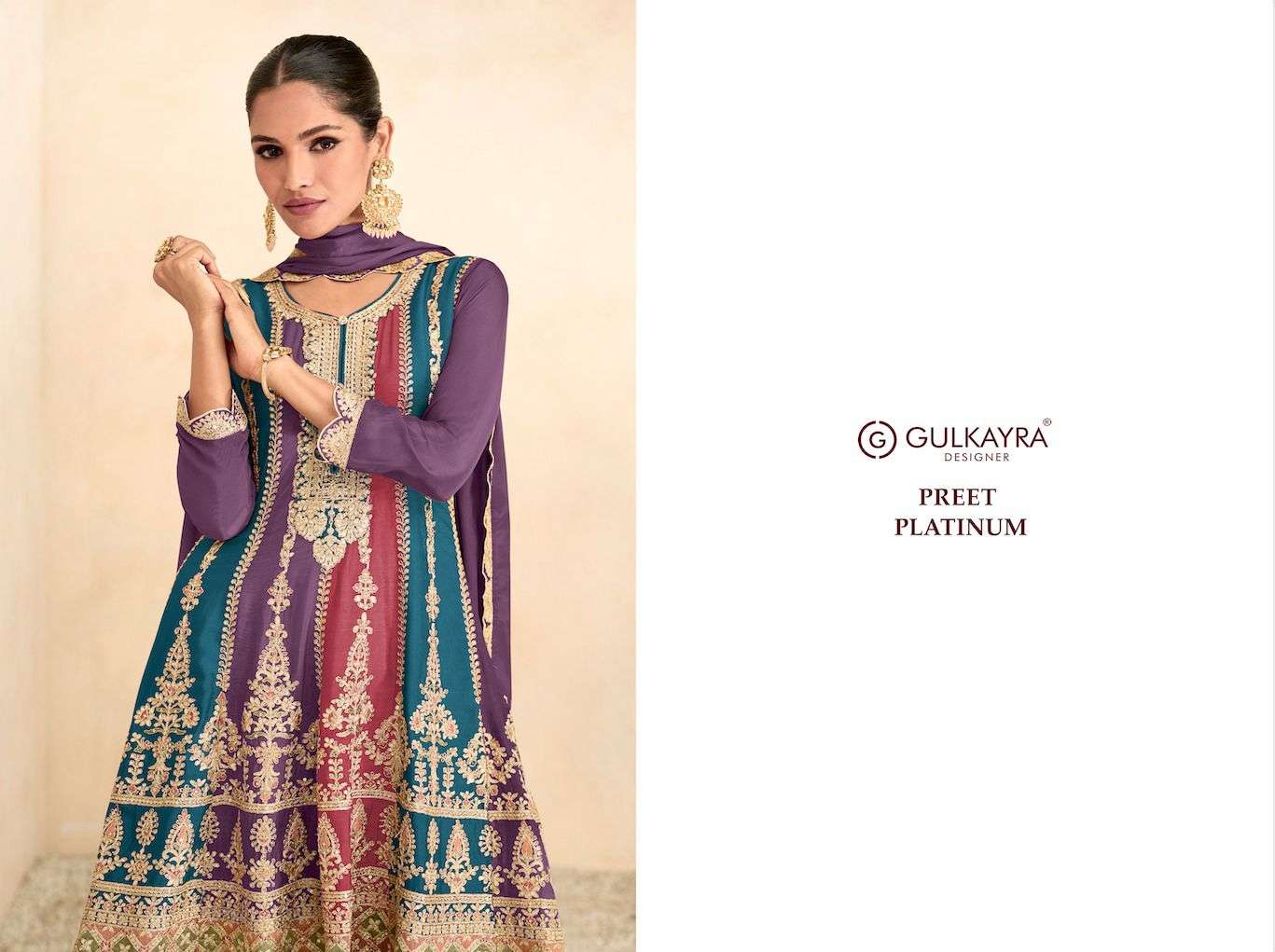 gulkayra platinum preet platinum chinon innovative look salwar suit catalog