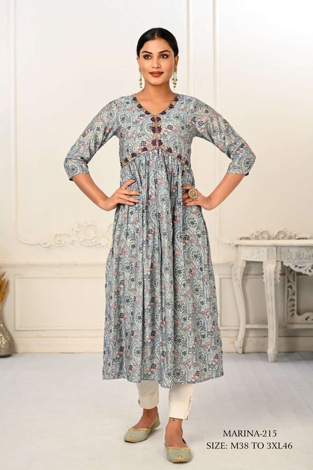 jivora marina cotton catchy look kurti cataloug