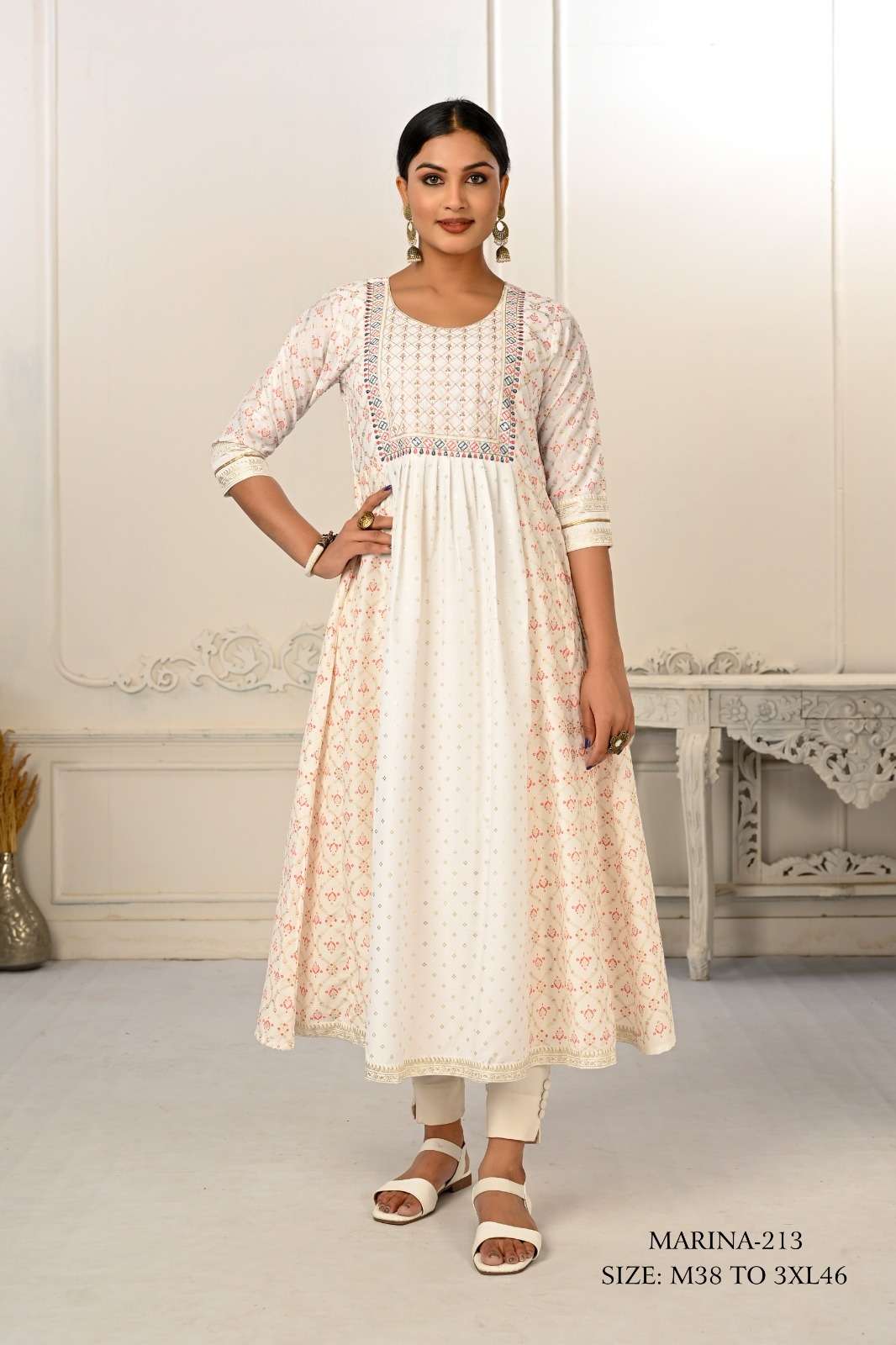 jivora marina cotton catchy look kurti cataloug