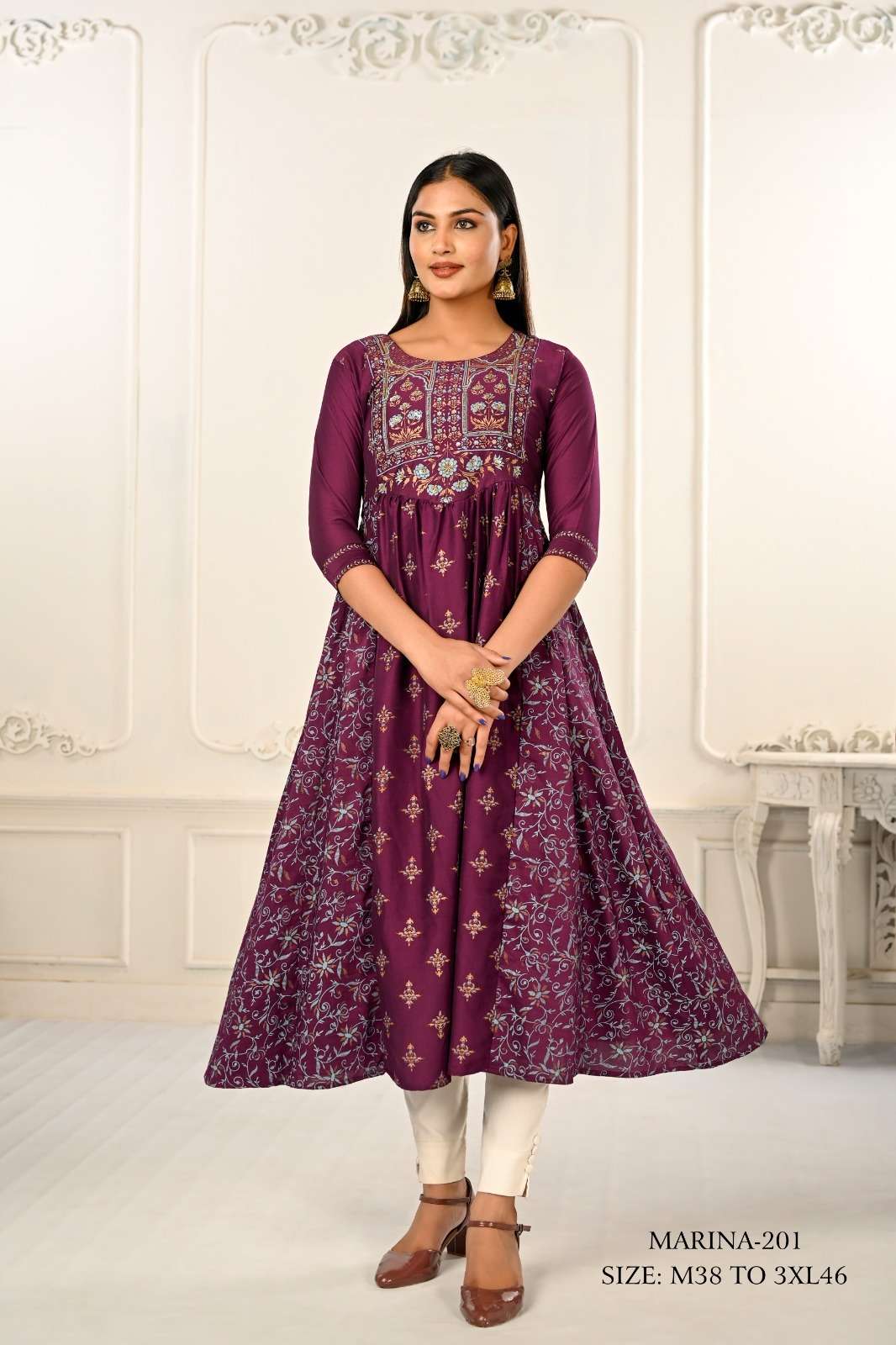 jivora marina cotton catchy look kurti cataloug