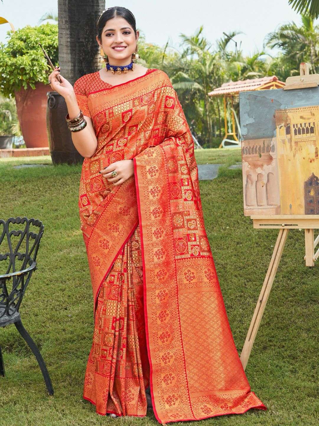 sangam prints vaibhavi silk vol 3 kanjivaram silk elegant look saree catalog