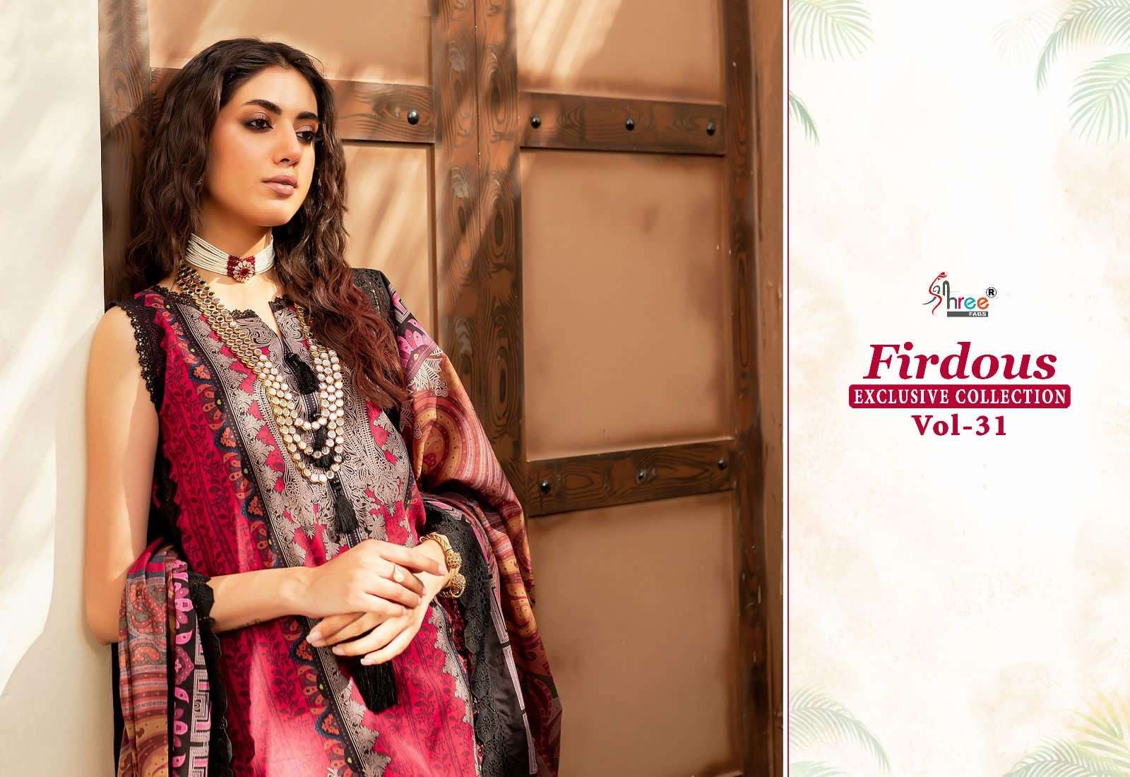 shree fabs firdous exclusive collection vol 31 cotton beautiful look salwar suit shiffon dupatta catalog