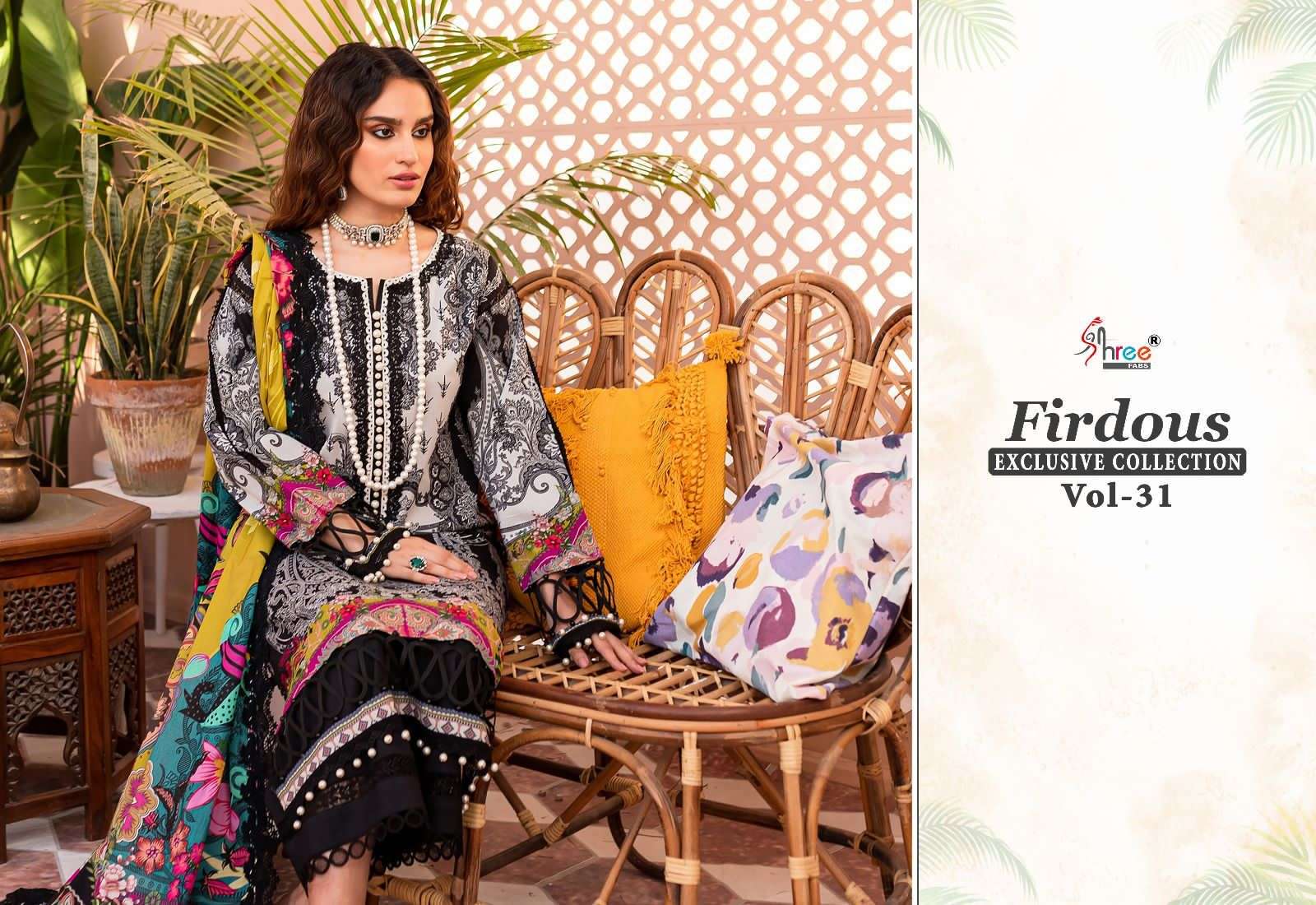 shree fabs firdous exclusive collection vol 31 cotton beautiful look salwar suit shiffon dupatta catalog