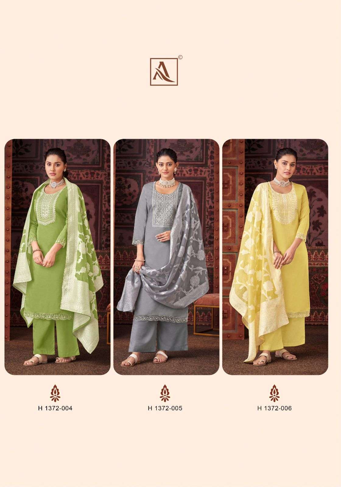 alok suit classic touch 13 jam cotton regal look salwar suit catalog