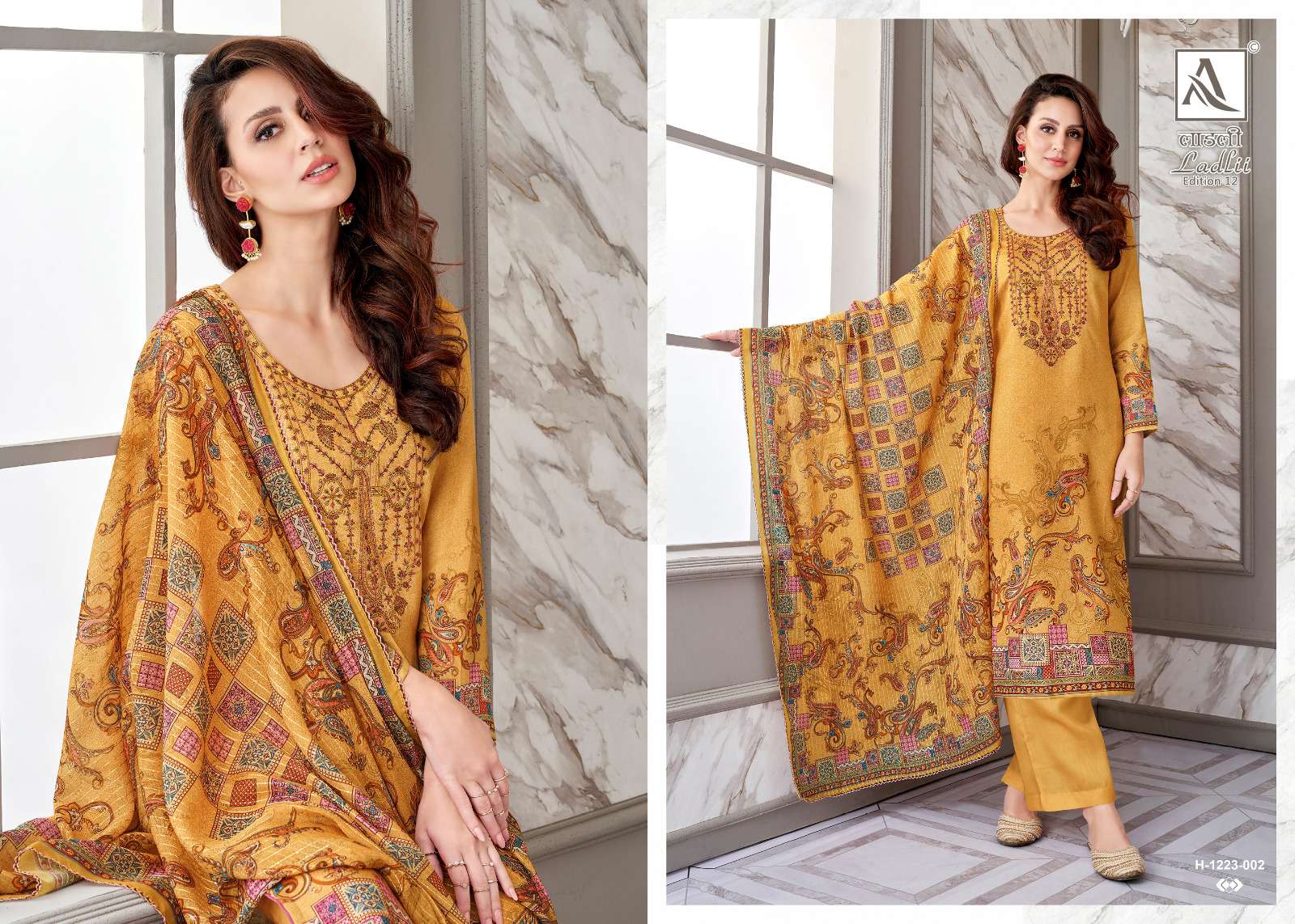 alok suit ladlii 12 zam cotton catchy look salwar suit catalog